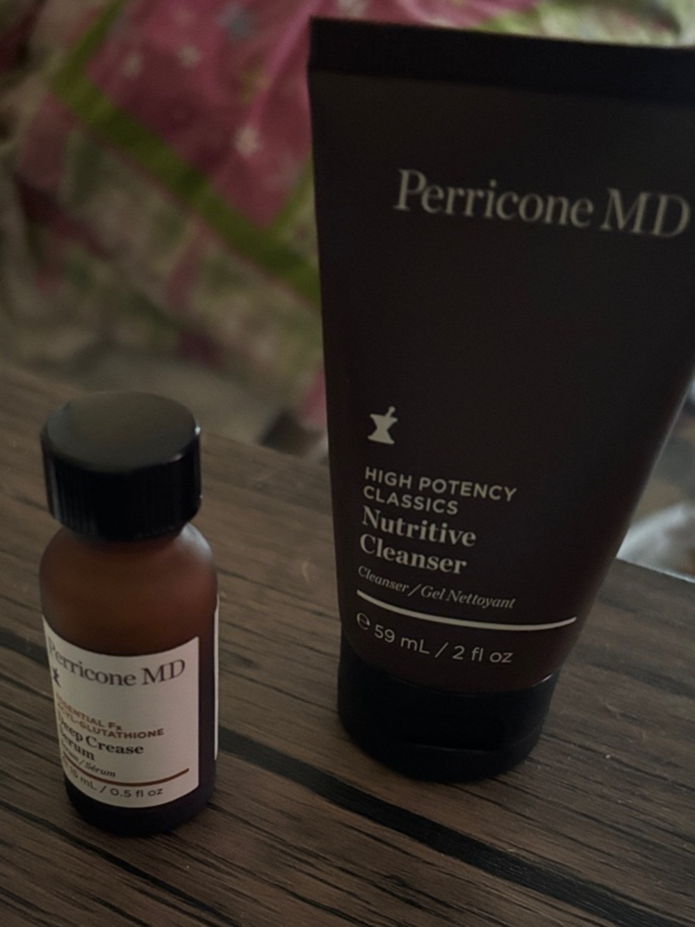Perricone MD Nutritive Cleanser and deep wrinkle serum